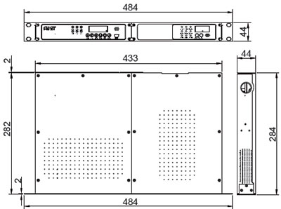 FMST-FXR061吸氣式感煙火災
探測器與電源橫向裝配圖